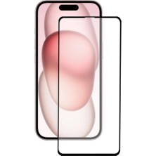 Bukrem Store Apple iPhone 15 Uyumlu Plus Ekran Koruyucu 9d Tam Kaplayan Kavisli