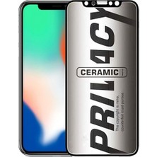 Bukrem Store Apple Uyumlu   iPhone Xs Hayalet Ekran Koruyucu Mat Seramik Kırılmaz Cam