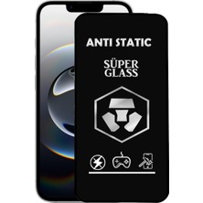 Bukrem Store Apple Uyumlu   iPhone 16E Anti Static Toz Tutmayan Çerçeveli Temperli Ekran Koruyucu Cam