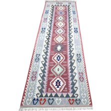 Zehra Abla Halı Vintage El Dokuma Pastel Pınarbaşı Kayseri Yolluk Yün Kilim 7215