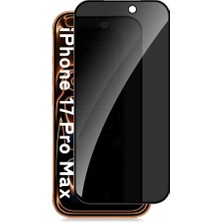 Bukrem Store Apple Uyumlu   iPhone 17 Pro Max Görünmez Hayalet Full Kaplayan Anti Static Ekran Koruyucu Cam