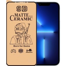 Bukrem Store Apple Uyumlu   iPhone 13 Pro Max Ekran Koruyucu 9d Mat Seramik Nano Kırılmaz Cam