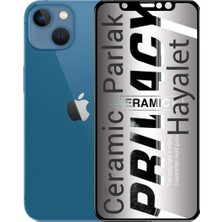 Bukrem Store Apple Uyumlu   iPhone 13 Hayalet Ekran Koruyucu Parlak Seramik