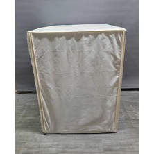 Başak Ev Tekstili Krem Düz Desenli Polyester Kumaş Çamaşır Makinesi Örtüsü – Leke Tutmaz, Su Geçirmez Modern Tasarım