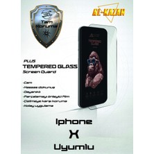 Bukrem Store Apple Uyumlu   iPhone x Kırılmaz Ekran Koruyucu Ultra Ince, Anti Çizik & Darbeye Dayanıklı Korumalı
