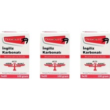 Dermolife İngiliz Karbonatı 300 gr 3 x 100 gr Doğal ve Katkısız Baharat Türü