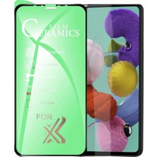 Bukrem Store Samsung Uyumlu A51 Ekran Koruyucu 9d Seramik Nano Tam Kaplayan Kavisli