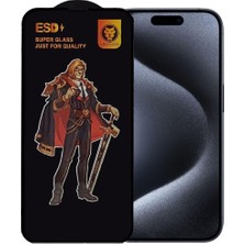 Bukrem Store Apple iPhone 15 Pro Uyumlu Anti Statik Ekran Koruyucu Toz Tutmayan Kırılmaz Cam