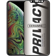 Bukrem Store Apple Uyumlu   iPhone Xs Max Hayalet Ekran Koruyucu Mat Seramik Gizli