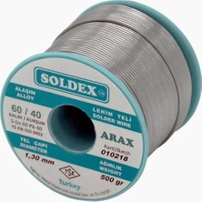 MiraLive Soldex Arax 60-40 Lehim Teli 500 gr 1.6 mm - Sn:60 / Pb:40