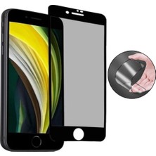 Bukrem Store Apple Uyumlu   iPhone Se 2020 Hayalet Ekran Koruyucu Tam Kaplayan Gizli Iphone Se 2020-BEYAZ