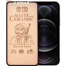 Bukrem Store Apple Uyumlu   iPhone 12 Pro Ekran Koruyucu 9d Mat Seramik Nano Tam Kaplayan