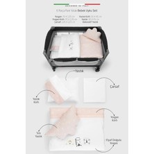 Elele Elelelife Rain 6 Parça Oyun Parkı Park Yatak Bebek Uyku Seti Pudra