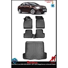 Rizline Chevrolet Cruze 2008-2016 Sedan - Çift Cepli Bagaj Havuzu ve Havuzlu Paspas