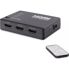 Hadron Hdx1272 5 Port Hdmi Switch 5Giriş 1Çıkış Kumandalı