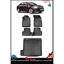 Rizline Chevrolet Cruze 2008-2016 Sedan - Tek Cepli Bagaj Havuzu ve Havuzlu Paspas