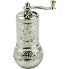 MiraLive Osmanlı Motifli Kahve ve Baharat Değirmeni Gümüş