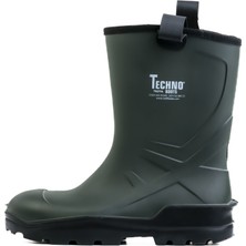 S4 Çelik Burun Miflonlu Yeşil Poliüretan Çizme - Techno Boots