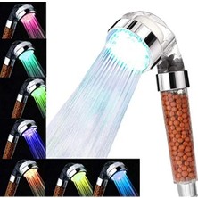 Esranın Dünyası Su Tasarruflu LED Duş Başlığı, 7 Renk Değişimi