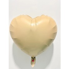Eng Parti Dünyası Kalp Folyo Balon Krem Renk 18 Inç