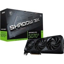 Quadro Msi Geforce RTX5070TI 16G Shadow 3x Oc 16GB Gdrr7 256 B DX12 Pcie 5.0 X16 (3xdp 1xhdmi) Ekran Kartı
