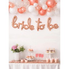Parti Adresi El Yazılı Bride To Be Folyo Balon Rose Gold