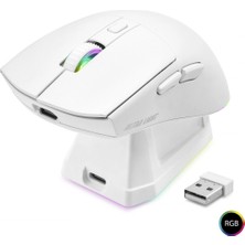 Pileli Store Pilelistore Kablosuz Gaming Rgb Mouse Şarj Standlı - Beyaz MF1215W