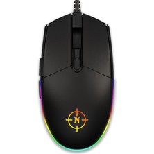 North Combat Kablolu Oyuncu Mouse 1000 DPI Ev - Ofis Kullanımı İçin Optik Tasarım