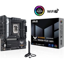  asus tuf gaming b860m-plus wifi 8800mhz oc ddr5 soket 1851 m.2 usb4 hdmı dp matx anakart