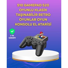 Uslucan Alışveriş 2.4 Inç Ekranlı 500 Oyunlu Taşınabilir Retro Oyun Konsolu, Şarjlı El Tipi Mini