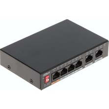 Dahua Pfs3006-4Et-60 6 Port 10-100 (4 Poe + 2Fe Uplınk Toplam 60W Poe) Switch