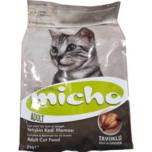 Micho Tavuklu Hamsi ve Pirinç Yetişkin Kedi Maması 3 kg Lezzetli ve Besleyici Mama