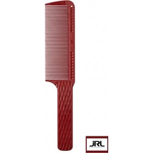 Jrl J202 24.4 cm V-Dişli Seramik Seri Profesyonel Makine Üstü Kesim Tarağı Kırmızı