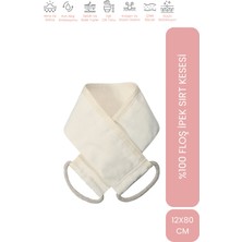 Let'scrub Krep Sırt Banyo Duş Kesesi %100 Floş Ipek Kadın ve Erkekler Için Peeling 15X85 cm