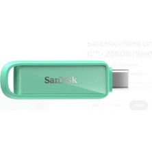 Sandisk Sdixs0N-256G-Gn6Nq 256Gb Phone Drive With Usb-C-128Gb (Seafoam Green) Flash Bellek