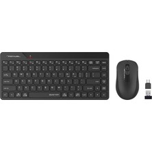  a4 tech fg2200 siyah 2.4ghz fn-mm türkçe q 1200dpı mini kablosuz klavye & mouse set