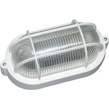 Delixa 21 cm Oval Kafesli Armatür, Iç Dış Mekan Duvara Tavana Montajlanabilir.