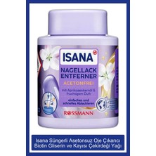 Isana Süngerli Asetonsuz Oje Çıkarıcı Biotin, Gliserin ve Kayısı Çekirdeği Yağı 75 ml