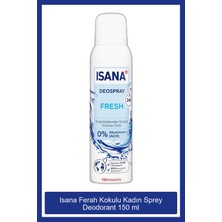Isana Ferah Kokulu Deodorant Sprey 150 ml 48 Saate Kadar Etkili Unisex Kullanım İçin