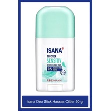 Isana Deo Stick Hassas Ciltler İçin Kokusuz Unisex 50 ml Alüminyum ve Alkolsüz 24 Saat Etkili