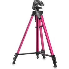 Pileli Store Pilelistore Telefon Tripodu Ayarlanabilir Kollu 140 cm -Kırmızı HDX3366