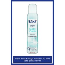Isana Aloe Vera İçeren Kadınlar için Nemlendirici Tıraş Köpüğü - 150 ml,  Hassas Ciltler için Uygun