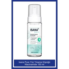 Isana Pure Niacinamide İçeren Hassas Ciltler İçin Yüz Yıkama Köpüğü 150 ml Arındırıcı Etki