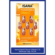 Isana C Vitamini İçeren Nemlendirici Bakım Kapsülü 7 Adet Tüm Cilt Tipleri için