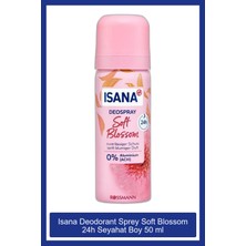 Isana Deodorant Sprey Soft Blossom 24H Seyahat Boy 50ML