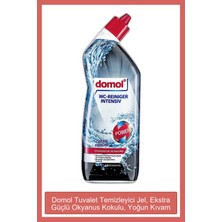 Domol Tuvalet Temizleyici Jel, Ekstra Güçlü Okyanus Kokulu, Yoğun Kıvam 750 ml