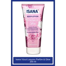 Isana Vücut Losyonu 200 ml Shea Yağlı Yumuşatıcı Nemlendirici Çiçek Kokulu Işıltılı Vegan