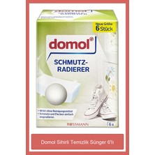 Domol 6'lı Sihirli Temizlik Süngeri Silikon Malzeme ile Ergonomik Tasarım ve Kolay Temizlik