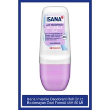 Isana Invisible Roll-on Deodorant 50 ml Kadınlar İçin Doğal Koku 48 Saat Etkili