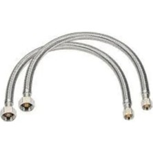 Esranın Dünyası Çelik Bağlantılı 3/8 Klozet Bağlantı Hortumu - 2 Adet, 100 cm